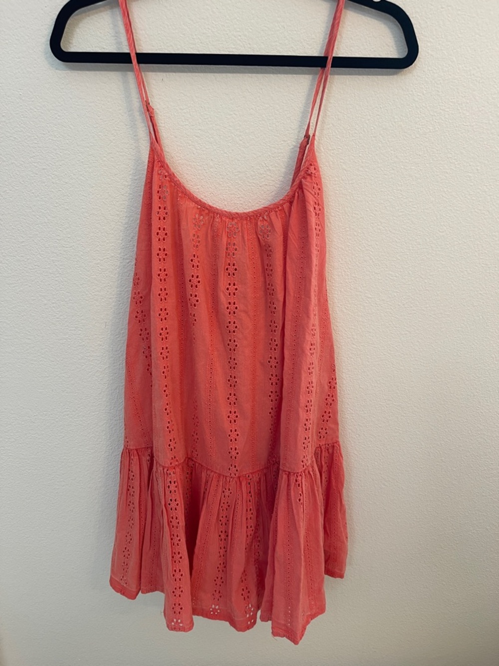 O'Neill Porcelain Rose Eyelet Cover-Up Mini Dress LARGE NWT